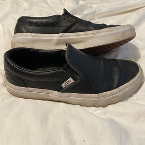 Vans Perforated Leather Slip On
